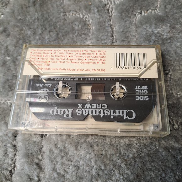 VINTAGE CREW X Christmas Rap Music Cassette Tape 1990 RARE TESTED/PLAYS - Picture 2 of 3